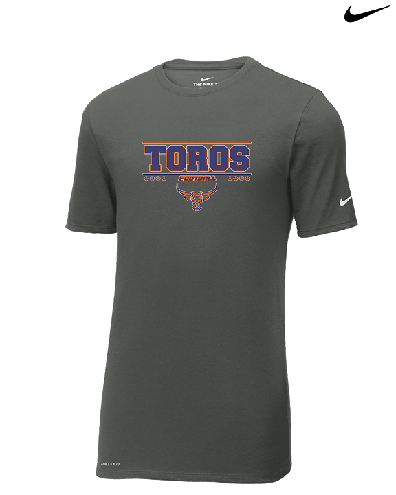 Somerton HS Football Border - Mens Nike Cotton Poly Tee