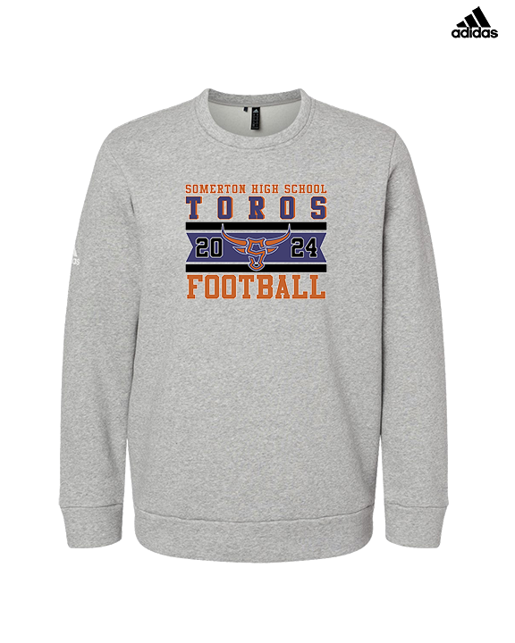 Somerton HS Football Stamp - Mens Adidas Crewneck