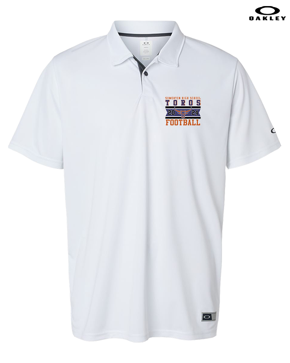 Somerton HS Football Stamp - Mens Oakley Polo