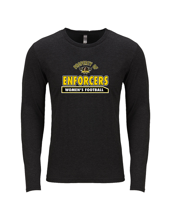 Tennessee Enforcers Womens Football Property - Tri-Blend Long Sleeve