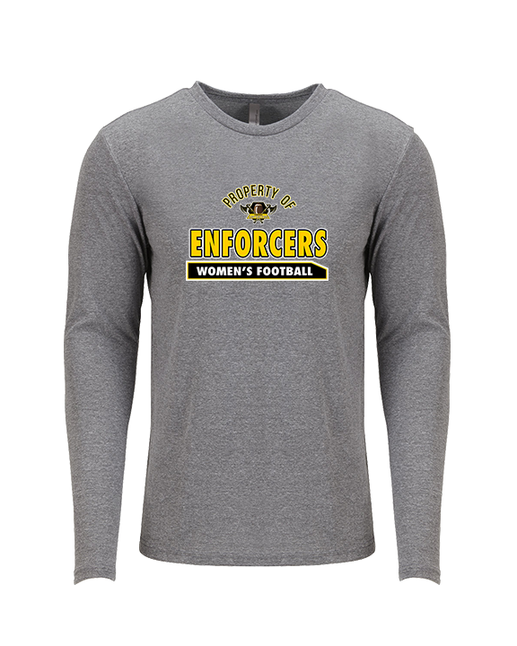 Tennessee Enforcers Womens Football Property - Tri-Blend Long Sleeve