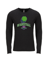 The GO Basketball Club On Fire - Tri-Blend Long Sleeve