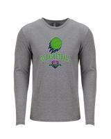 The GO Basketball Club On Fire - Tri-Blend Long Sleeve