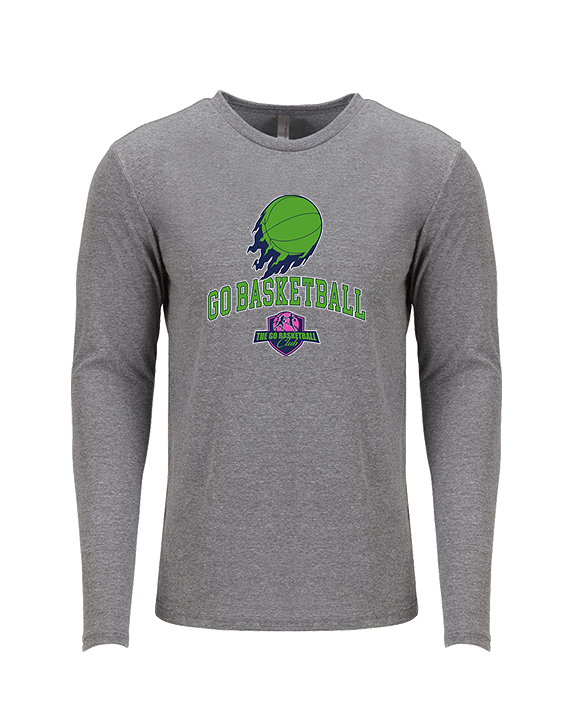 The GO Basketball Club On Fire - Tri-Blend Long Sleeve