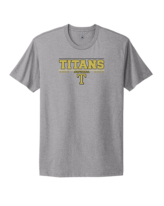 Treasure Coast HS Softball Border - Mens Select Cotton T-Shirt