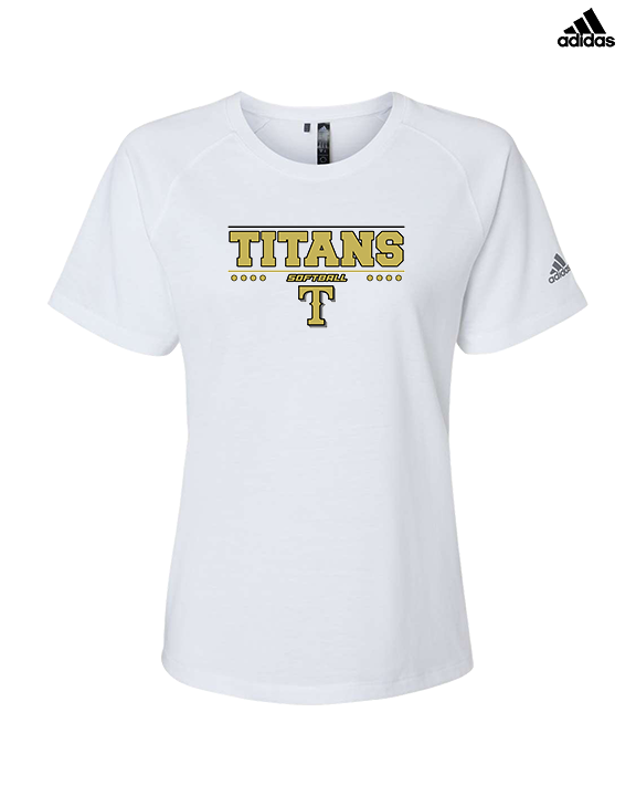 Treasure Coast HS Softball Border - Womens Adidas Performance Shirt