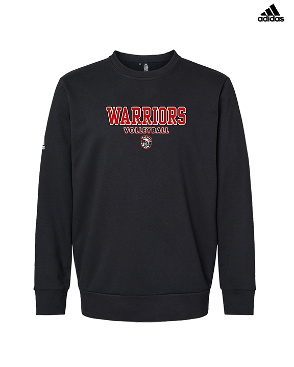 Troy HS Girls Volleyball Block - Mens Adidas Crewneck