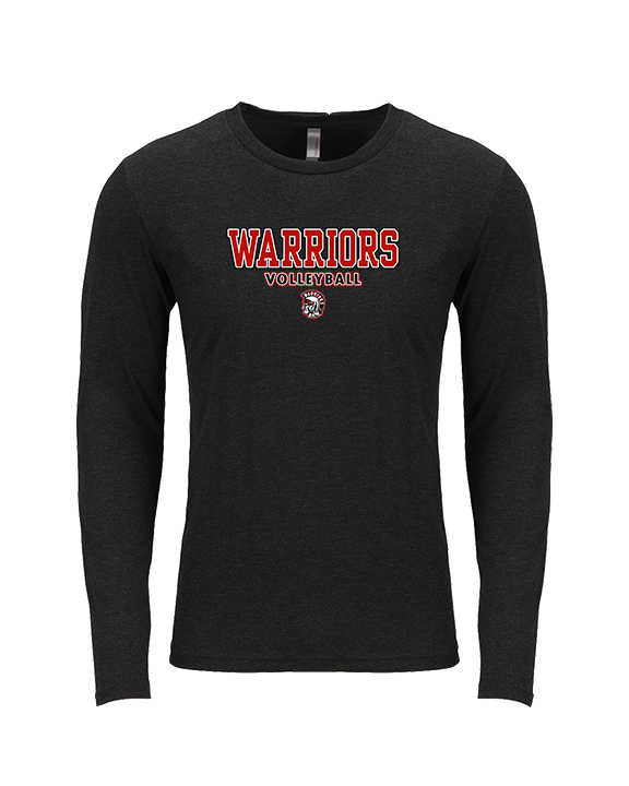 Troy HS Girls Volleyball Block - Tri-Blend Long Sleeve