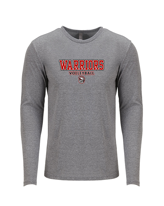 Troy HS Girls Volleyball Block - Tri-Blend Long Sleeve