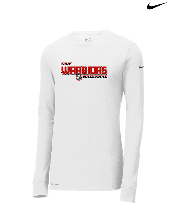 Troy HS Girls Volleyball Bold - Mens Nike Longsleeve