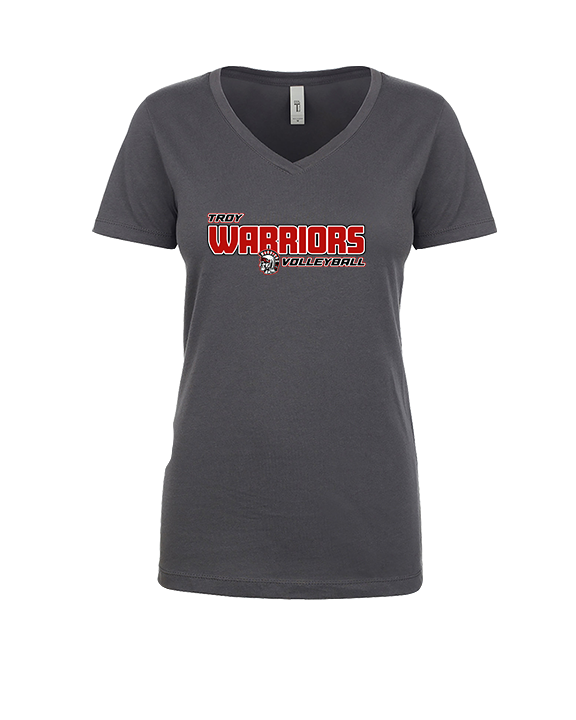 Troy HS Girls Volleyball Bold - Womens Vneck