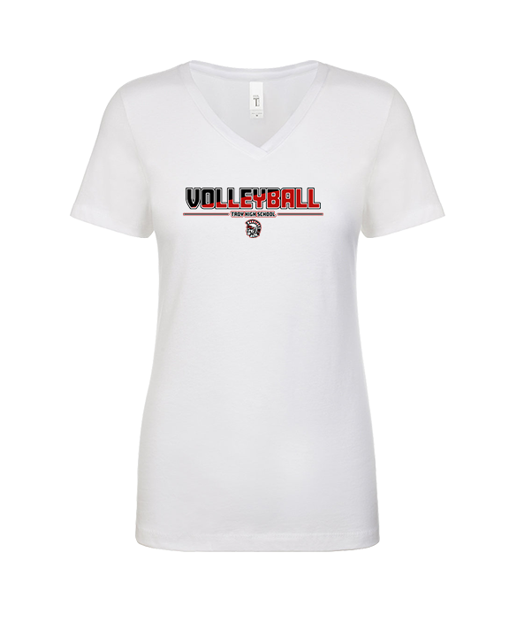 Troy HS Girls Volleyball Cut - Womens Vneck