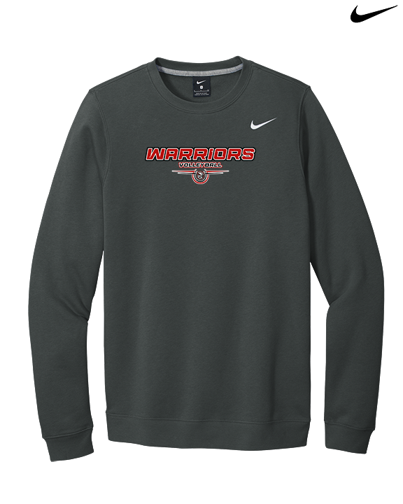 Troy HS Girls Volleyball Design - Mens Nike Crewneck