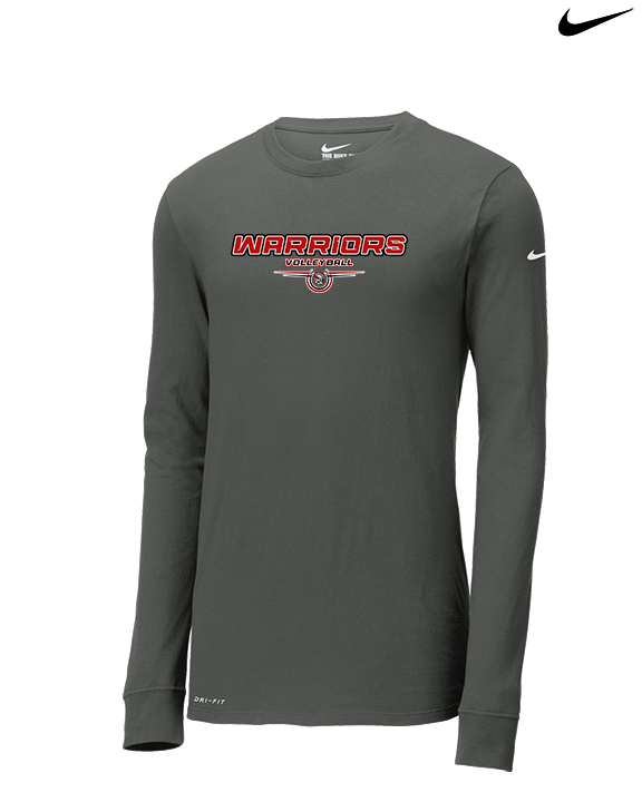 Troy HS Girls Volleyball Design - Mens Nike Longsleeve