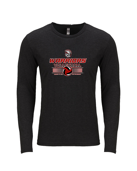 Troy HS Girls Volleyball Leave It - Tri-Blend Long Sleeve