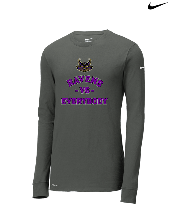 Tucson Ravens Football Vs Everybody - Mens Nike Longsleeve