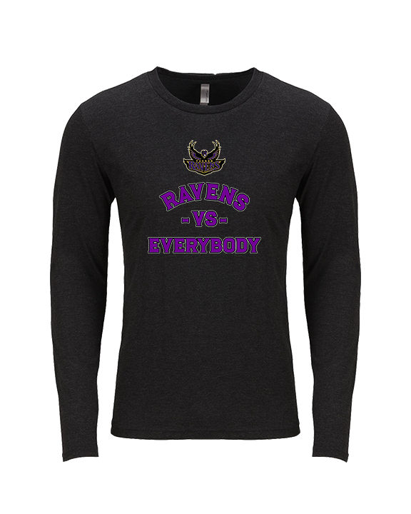 Tucson Ravens Football Vs Everybody - Tri-Blend Long Sleeve