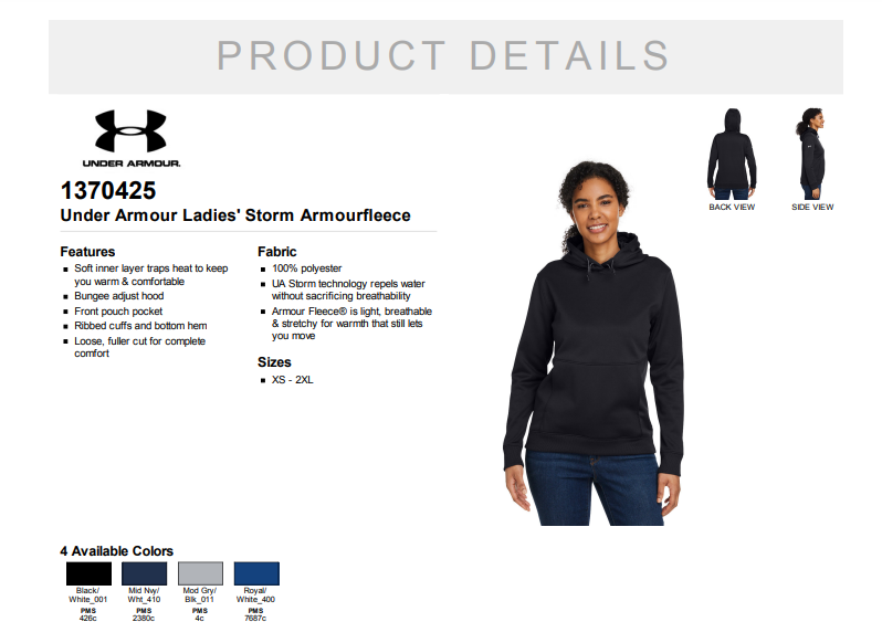 Tucson HS Pomline Mom - Under Armour Ladies Storm Fleece