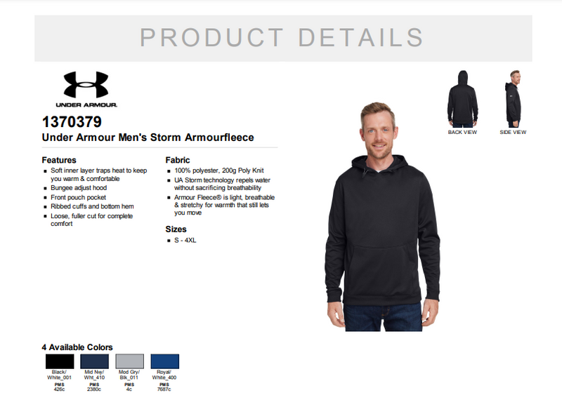 Tucson HS Golf Design - Under Armour Mens Storm Fleece