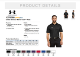 Edgewood HS Baseball Block - Under Armour Mens Tech Polo