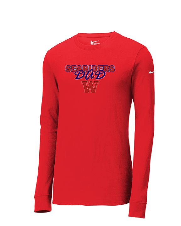 Waianae HS Football Dad - Mens Nike Longsleeve