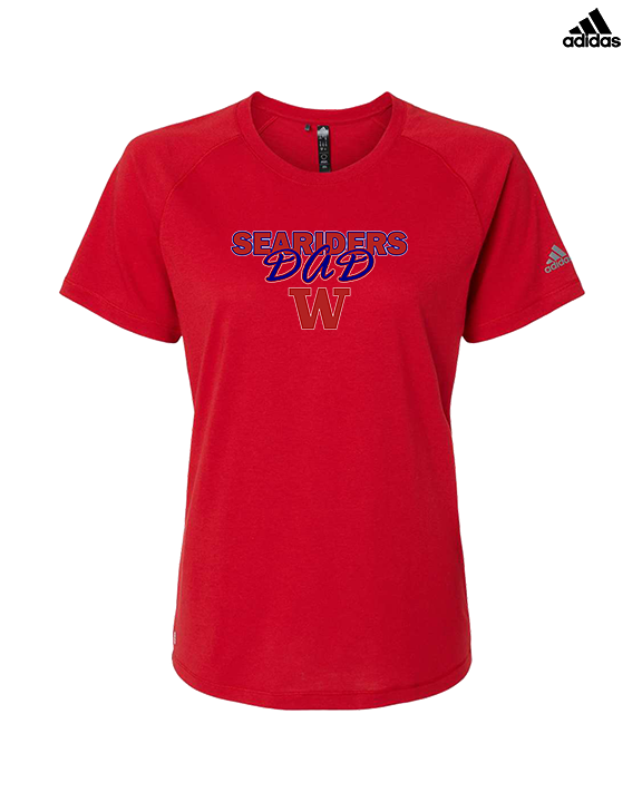 Waianae HS Football Dad - Womens Adidas Performance Shirt