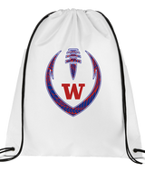 Waianae HS Football Full Football - Drawstring Bag