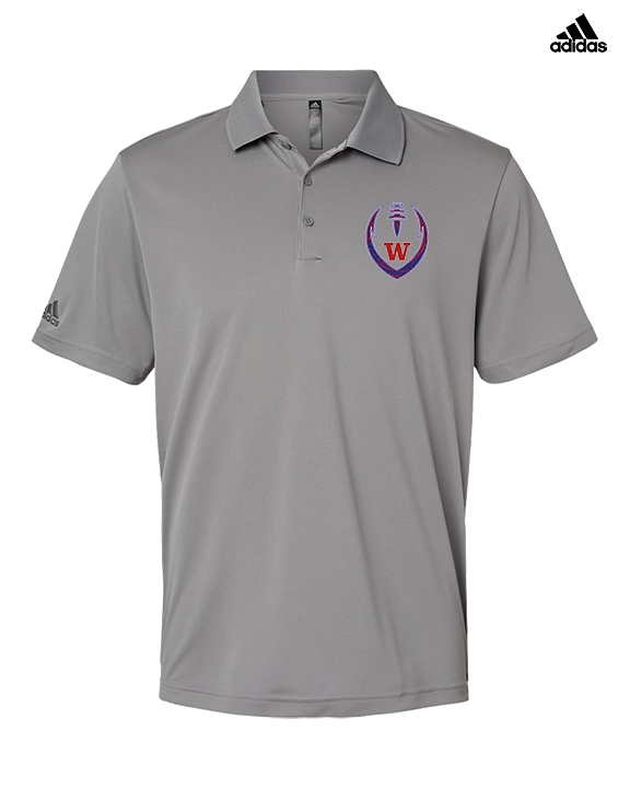 Waianae HS Football Full Football - Mens Adidas Polo