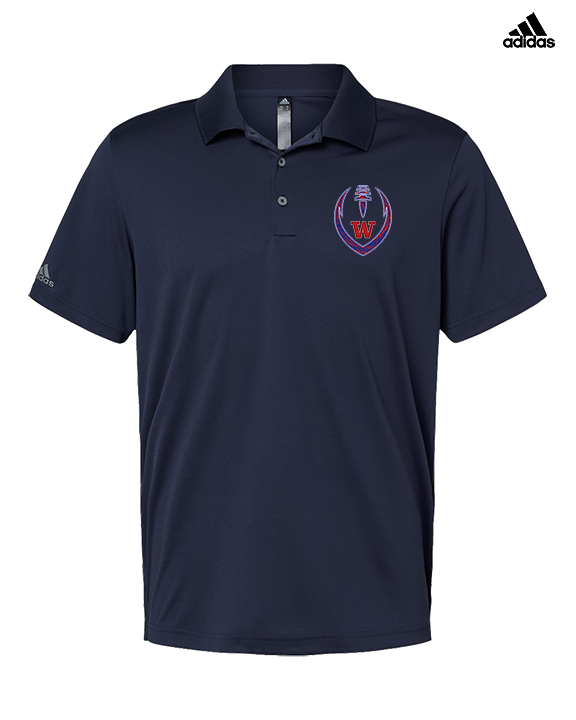 Waianae HS Football Full Football - Mens Adidas Polo