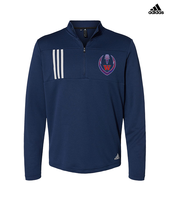 Waianae HS Football Full Football - Mens Adidas Quarter Zip