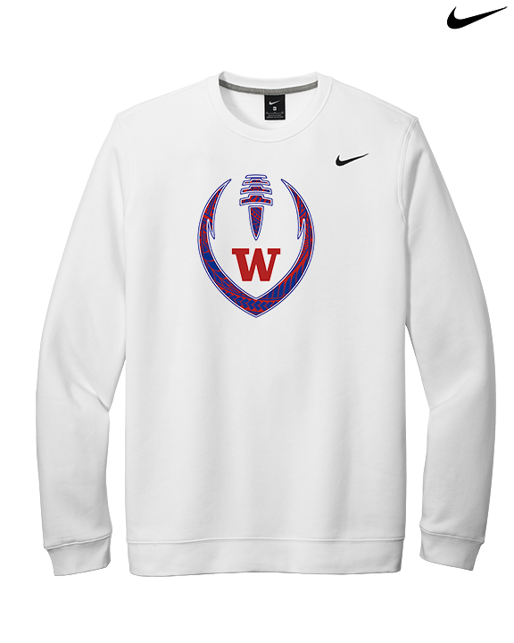 Waianae HS Football Full Football - Mens Nike Crewneck