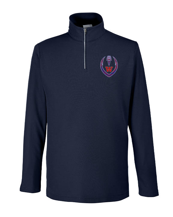 Waianae HS Football Full Football - Mens Quarter Zip