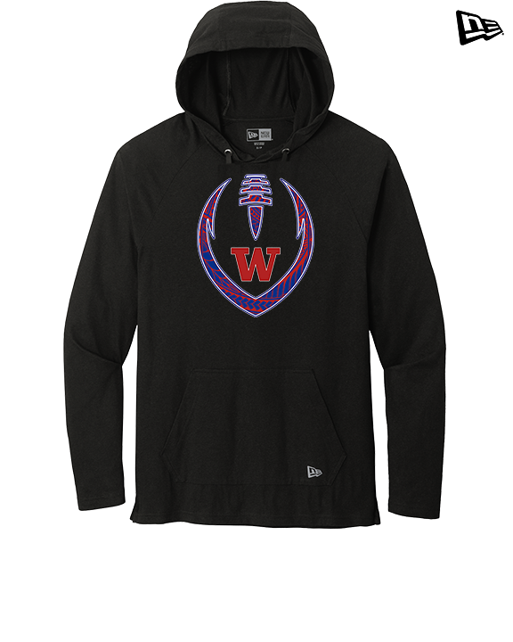 Waianae HS Football Full Football - New Era Tri-Blend Hoodie