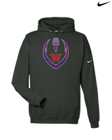 Waianae HS Football Full Football - Nike Club Fleece Hoodie