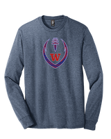 Waianae HS Football Full Football - Tri-Blend Long Sleeve