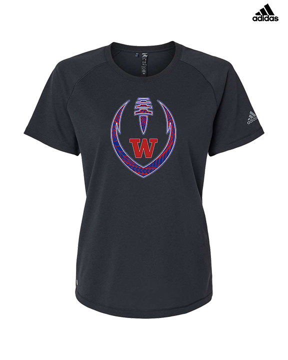 Waianae HS Football Full Football - Womens Adidas Performance Shirt