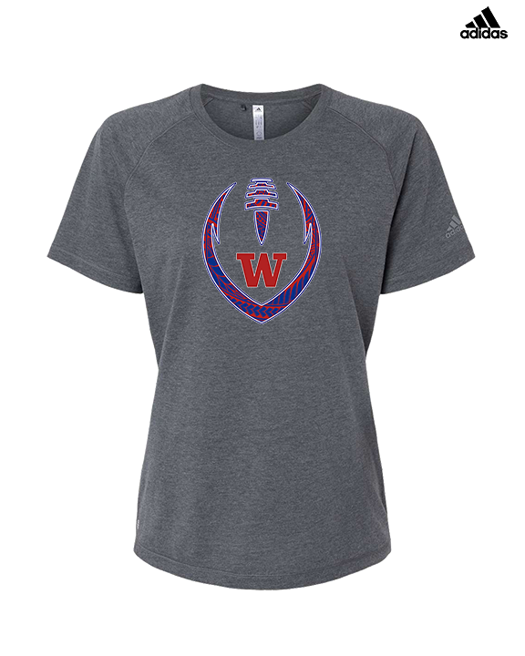 Waianae HS Football Full Football - Womens Adidas Performance Shirt