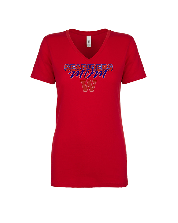 Waianae HS Football Mom - Womens Vneck