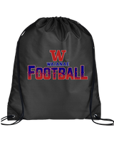 Waianae HS Football Splatter - Drawstring Bag