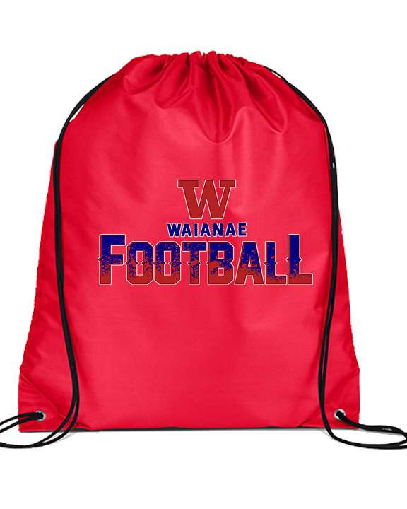 Waianae HS Football Splatter - Drawstring Bag