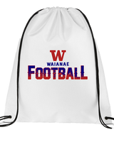 Waianae HS Football Splatter - Drawstring Bag