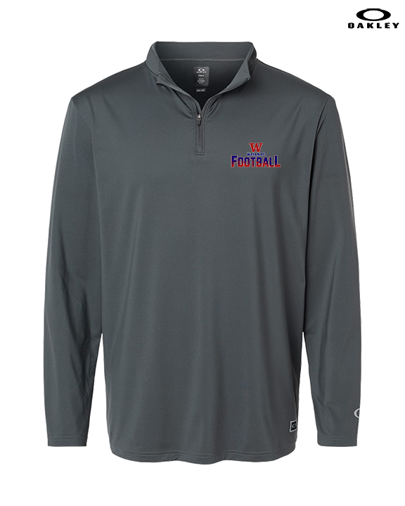 Waianae HS Football Splatter - Mens Oakley Quarter Zip