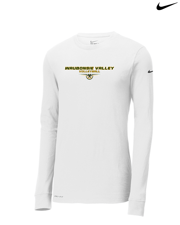 Waubonsie Valley HS Boys Volleyball Design - Mens Nike Longsleeve