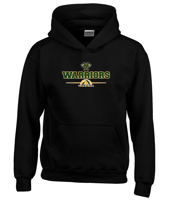 Waubonsie Valley HS Boys Volleyball Half Vball - Unisex Hoodie