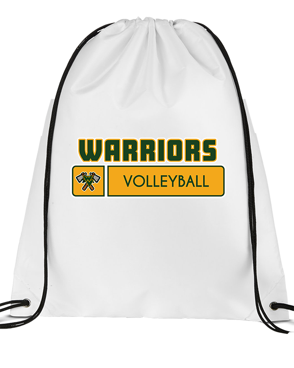 Waubonsie Valley HS Boys Volleyball Pennant - Drawstring Bag