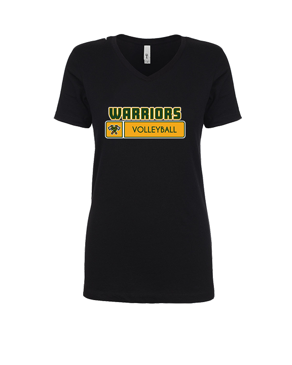 Waubonsie Valley HS Boys Volleyball Pennant - Womens Vneck