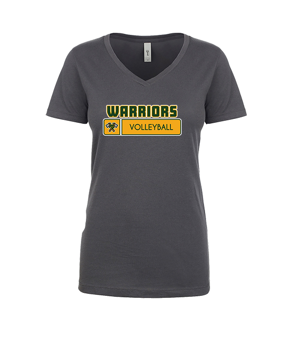 Waubonsie Valley HS Boys Volleyball Pennant - Womens Vneck