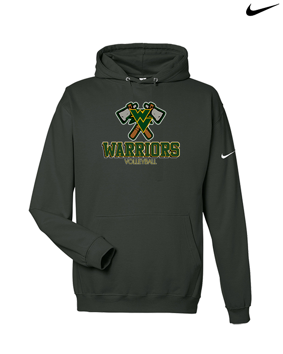 Waubonsie Valley HS Boys Volleyball Shadow - Nike Club Fleece Hoodie