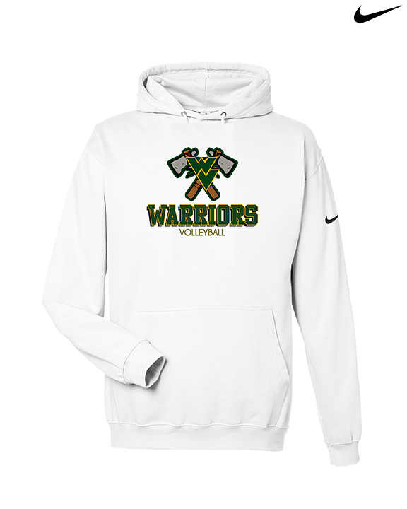 Waubonsie Valley HS Boys Volleyball Shadow - Nike Club Fleece Hoodie