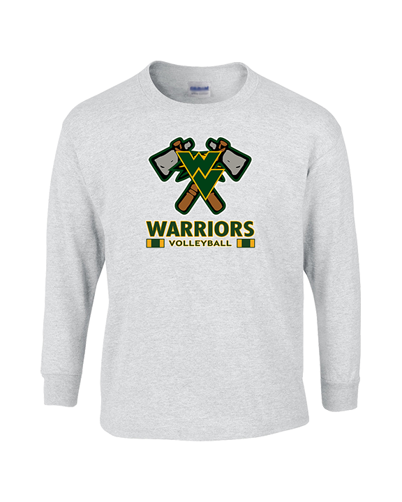 Waubonsie Valley HS Boys Volleyball Stacked - Cotton Longsleeve